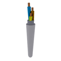 Voedingskabel >= 1 kV, voor vaste aanleg YMvK Dca-s3 Eldra YMvK Dca  5 G 70 mm² GY 2032D-1